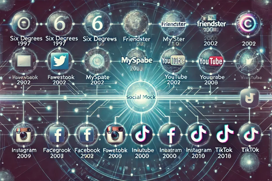 when was the first social media created