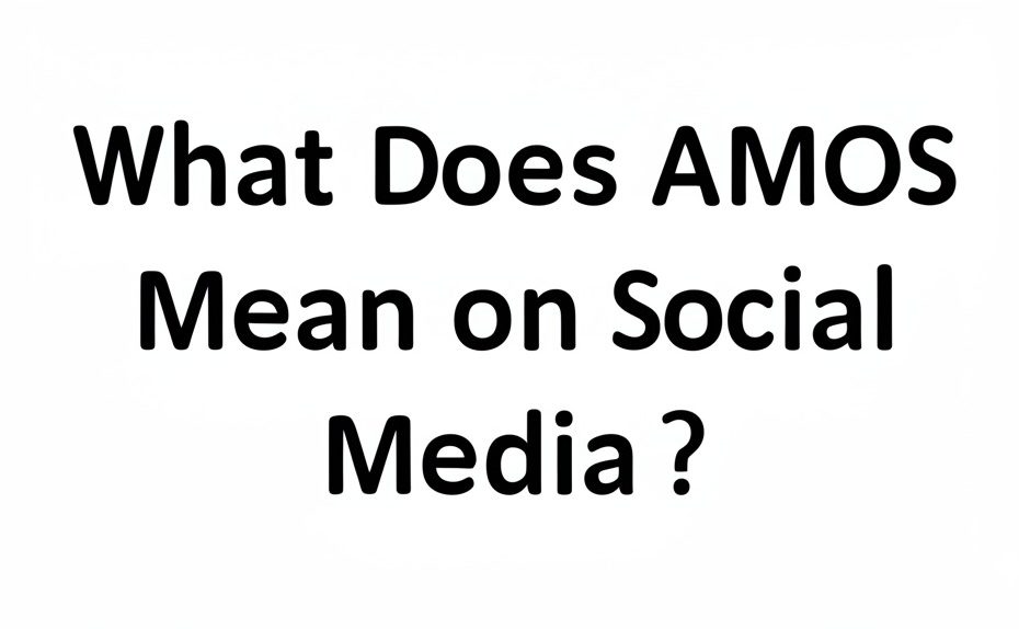 what does amos mean on social media