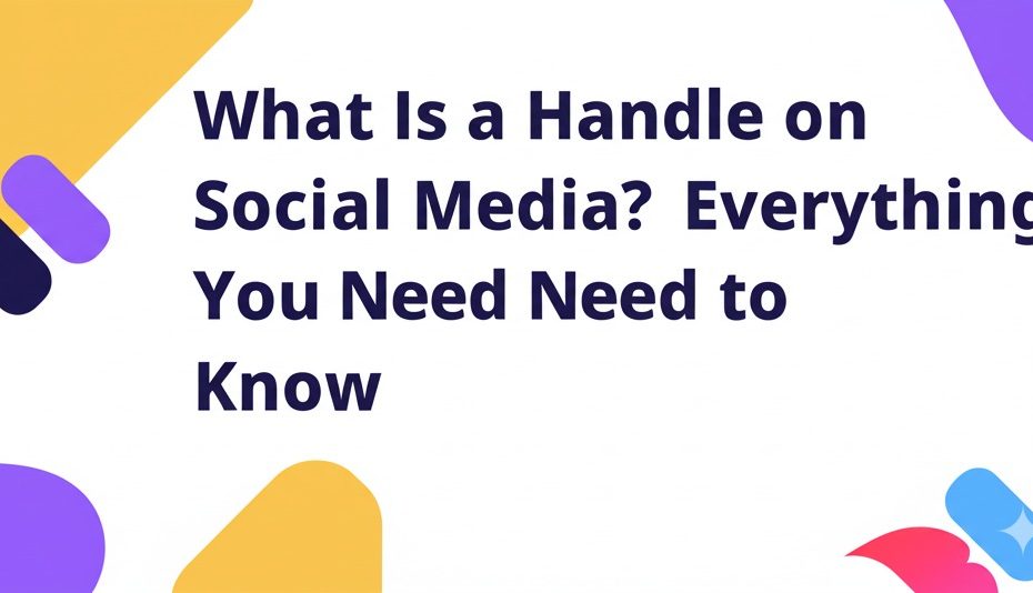 what is a handle on social media